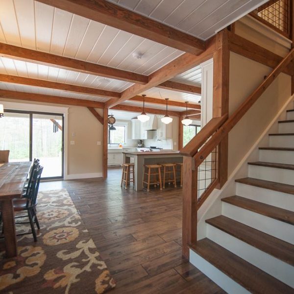 Main Street Farmhouse Front Entry to Dining
