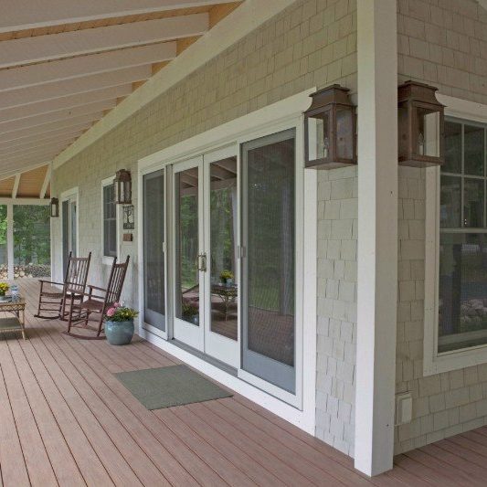 Coastal cottage wrap around porch