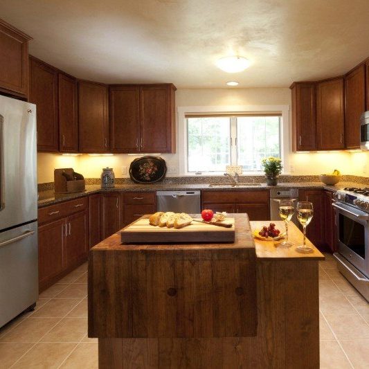 timber frame coastal cottage farmhouse kitchen