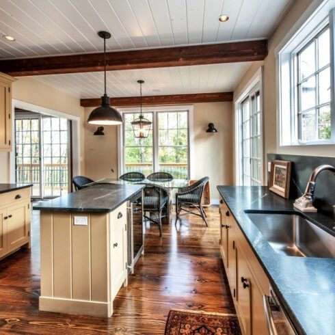 Grantham Lakehouse Post and Beam Barn Home - PHOTOGRAPHY BY STEFANIE MARTIN OF NORTHPEAK DESIGN