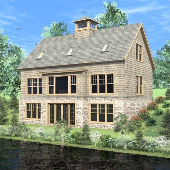 Panelized Post and Beam Cottage Barn Exterior Front