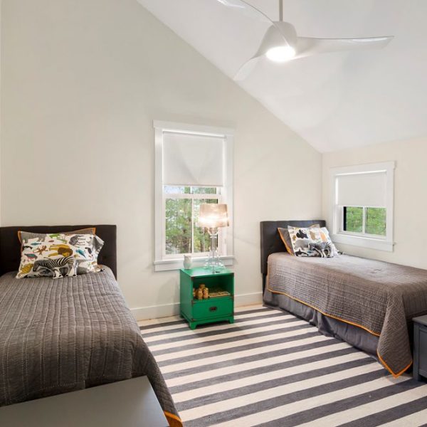 East Hampton Contemporary Home Bedroom