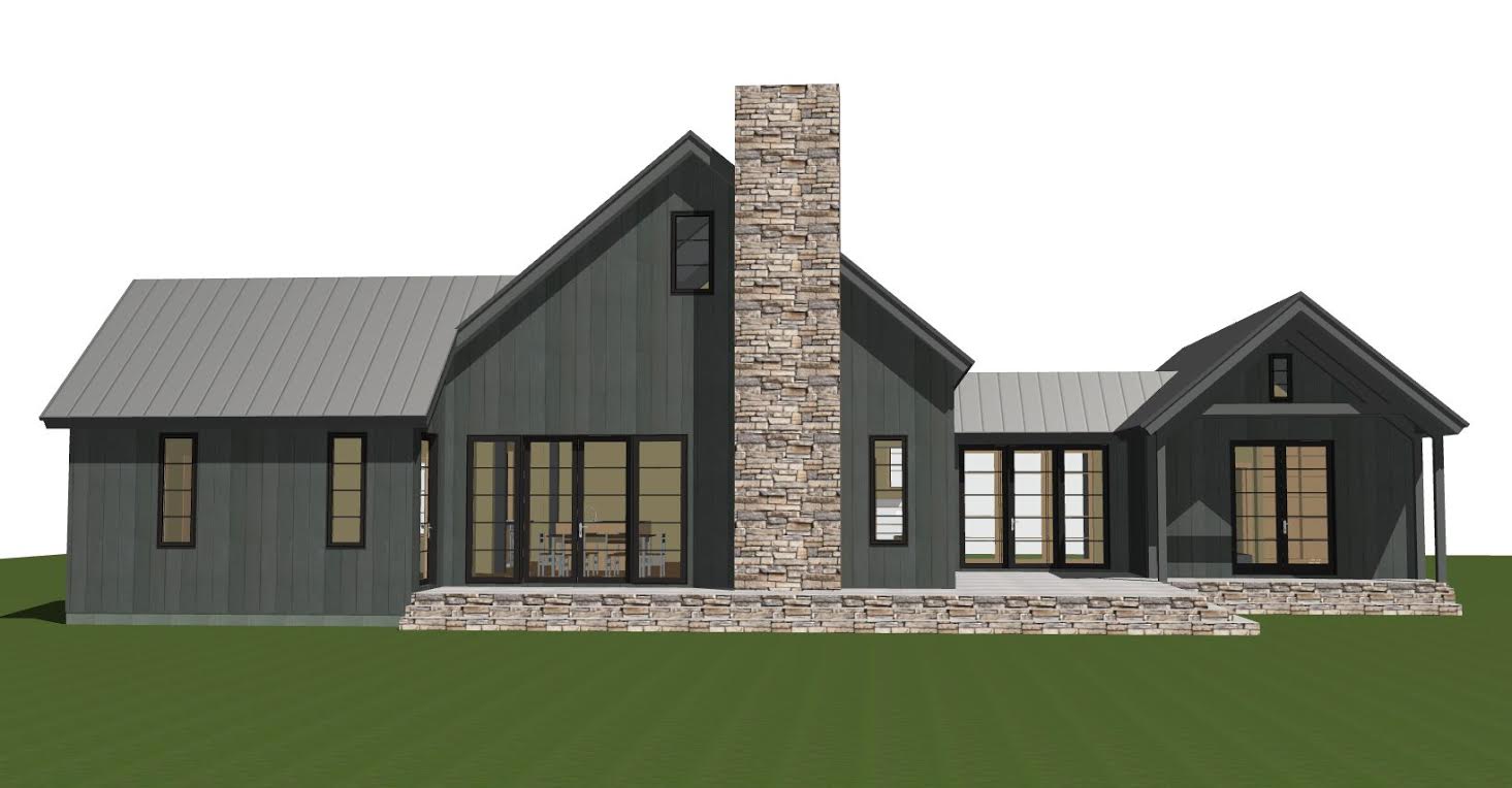 Contemporary Barn  Home Plan  The Lexington