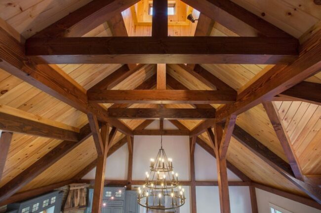 Downing Post and Beam Vaulted Ceiling