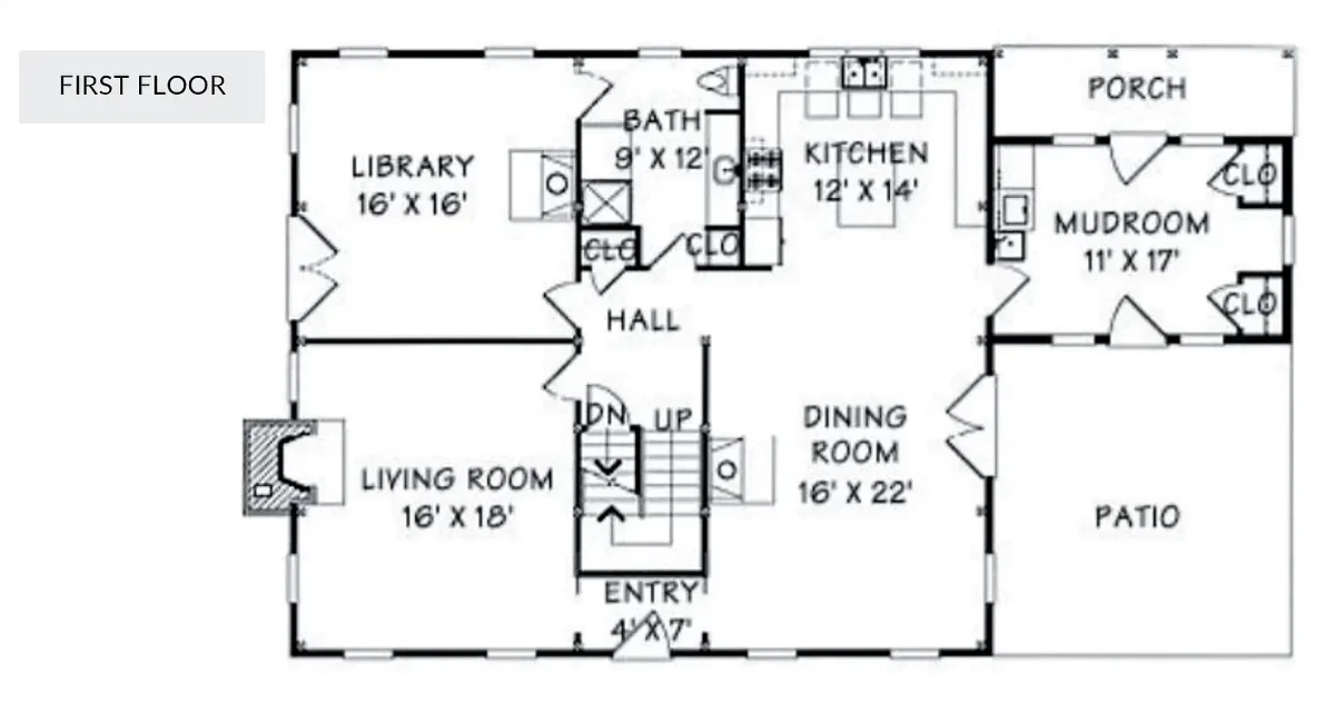 Windsor Farmhouse First Floor