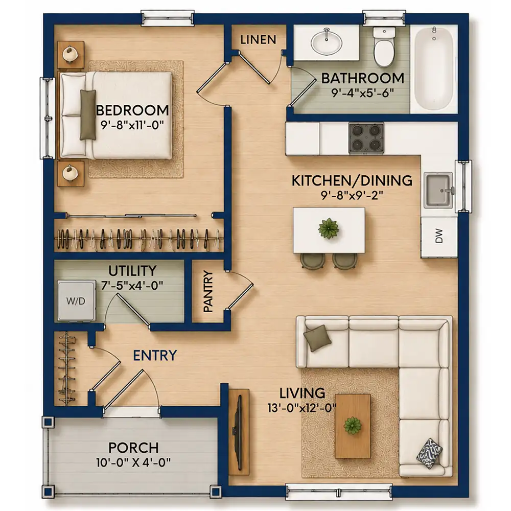 The Cove — floor plan