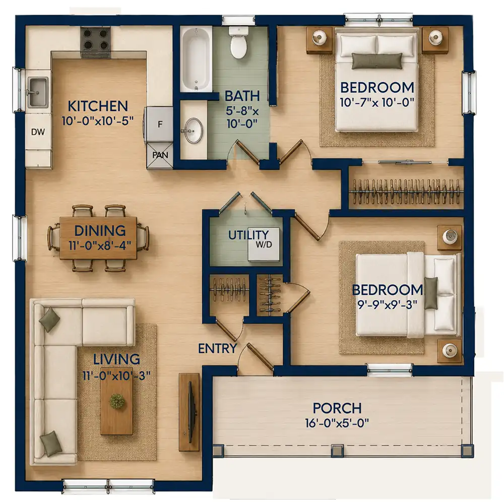 The Haven — floor plan