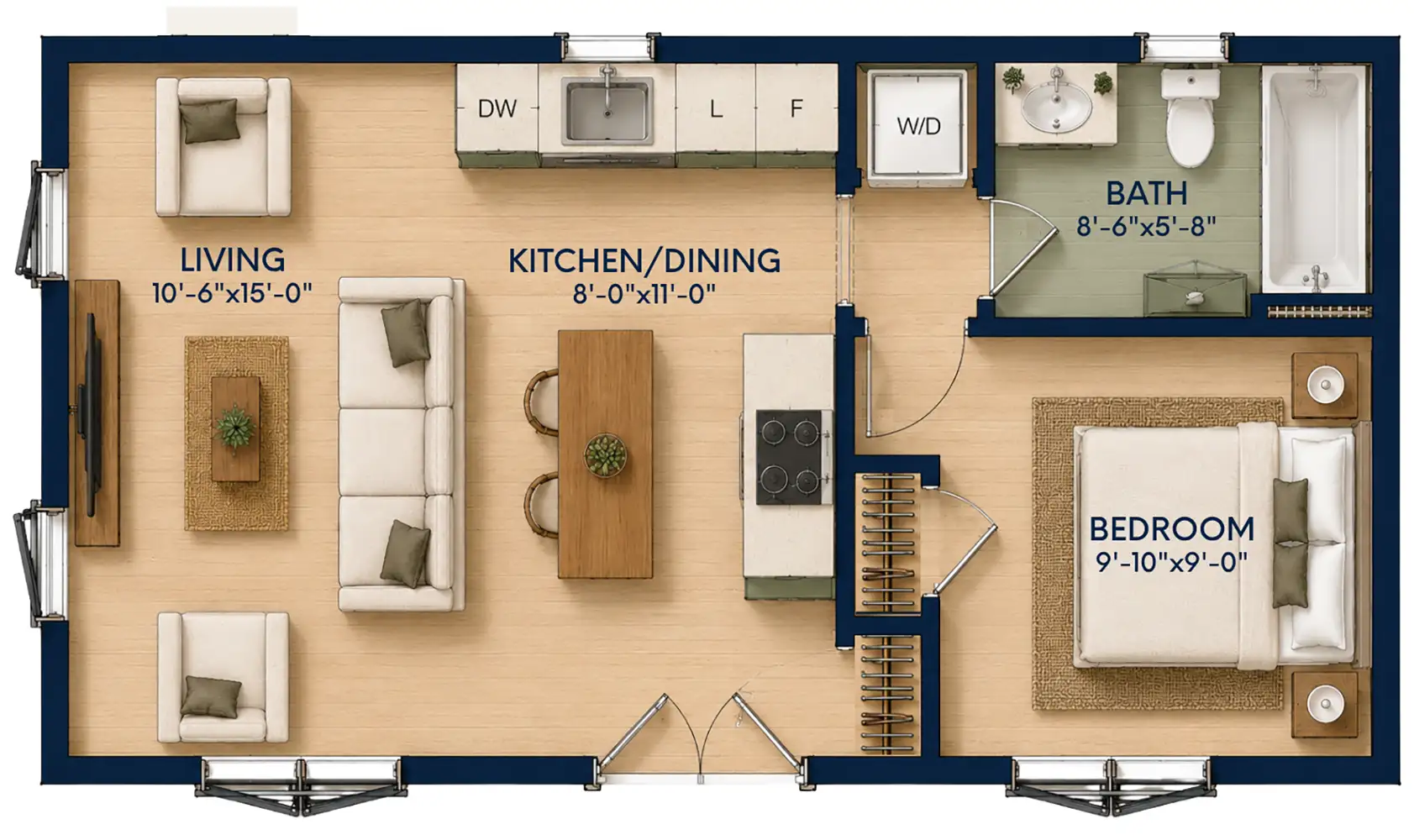 The Nook — floor plan