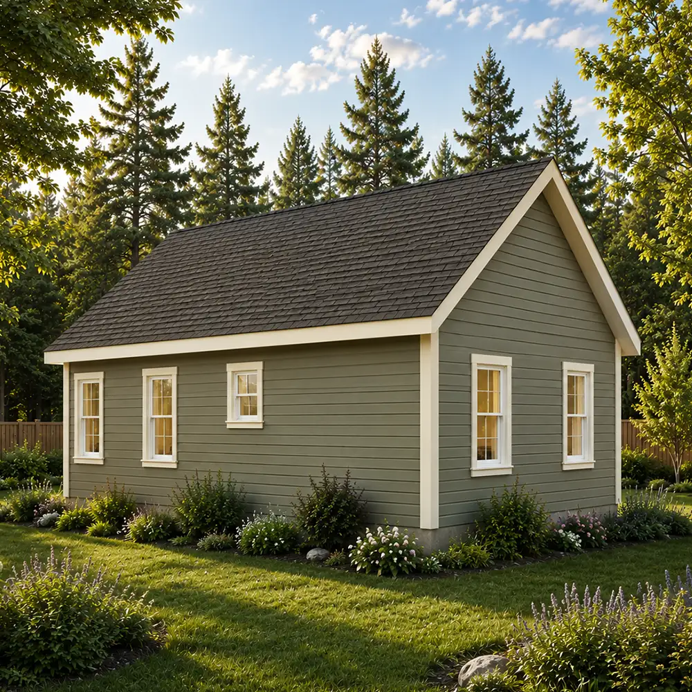 The Retreat — rear exterior rendering